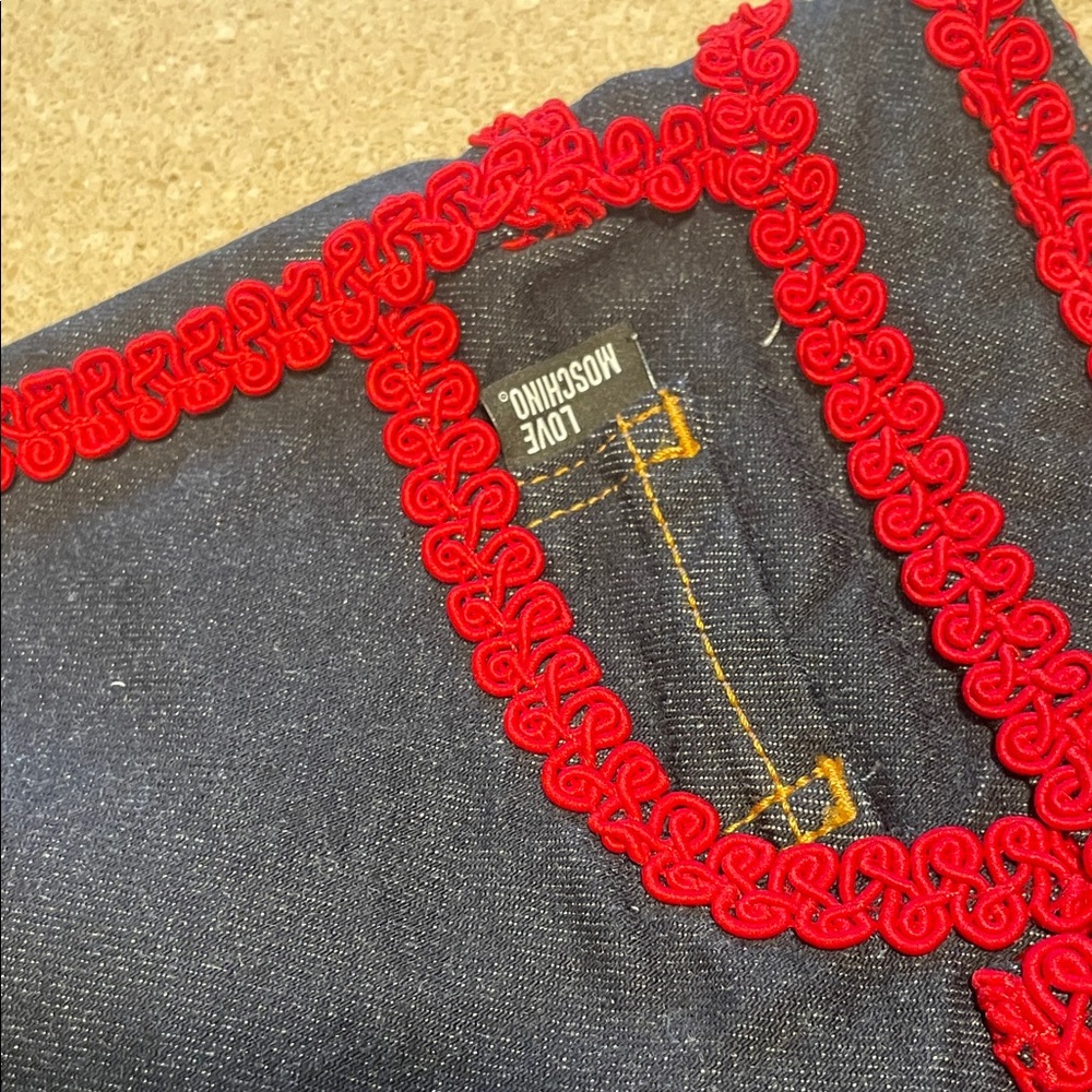 Moschino Dark Denim with Red Stitching - Picture 8 of 16